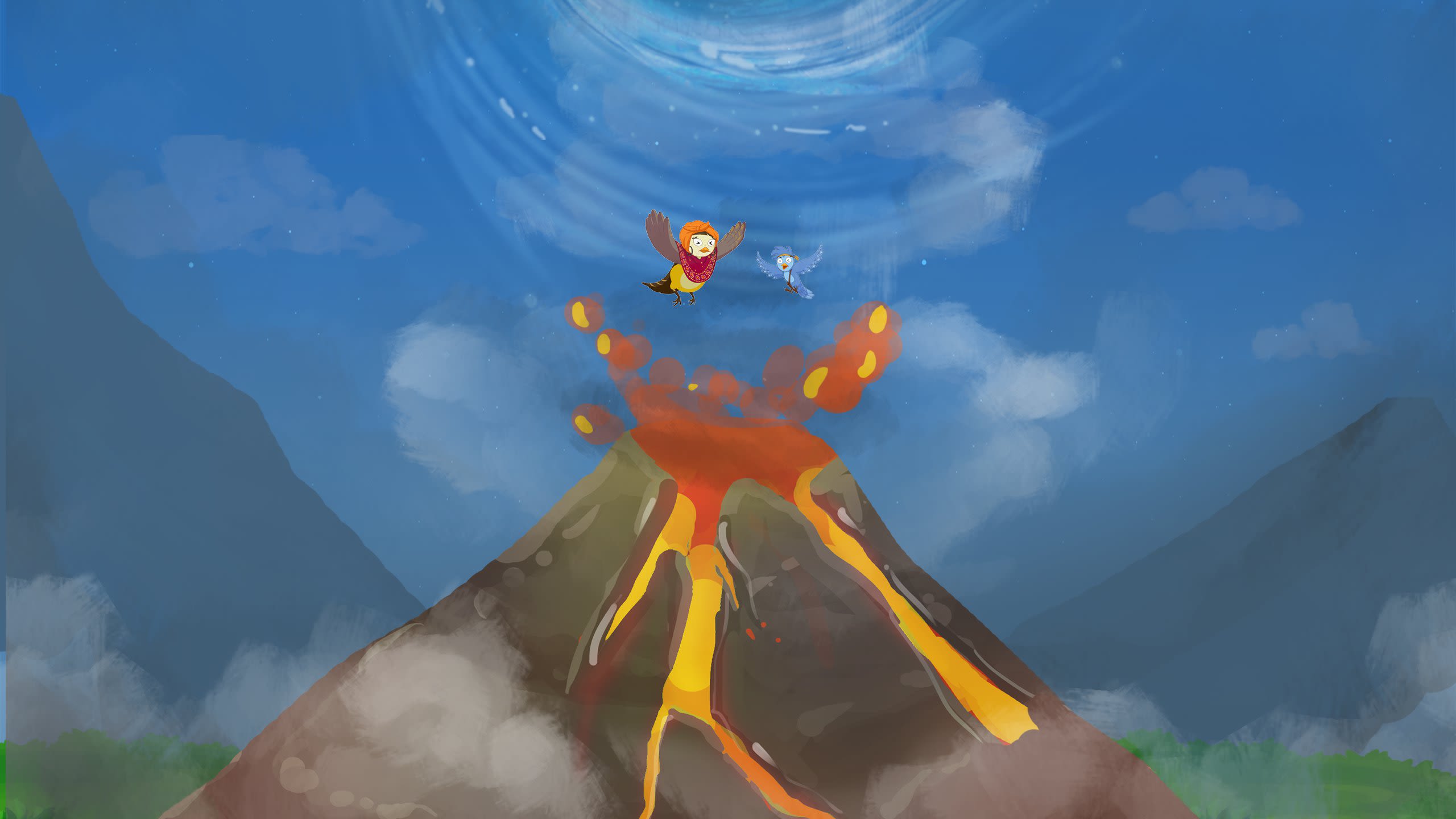 Volcano Exploding Wojack Story default - Cultural Infusion Education